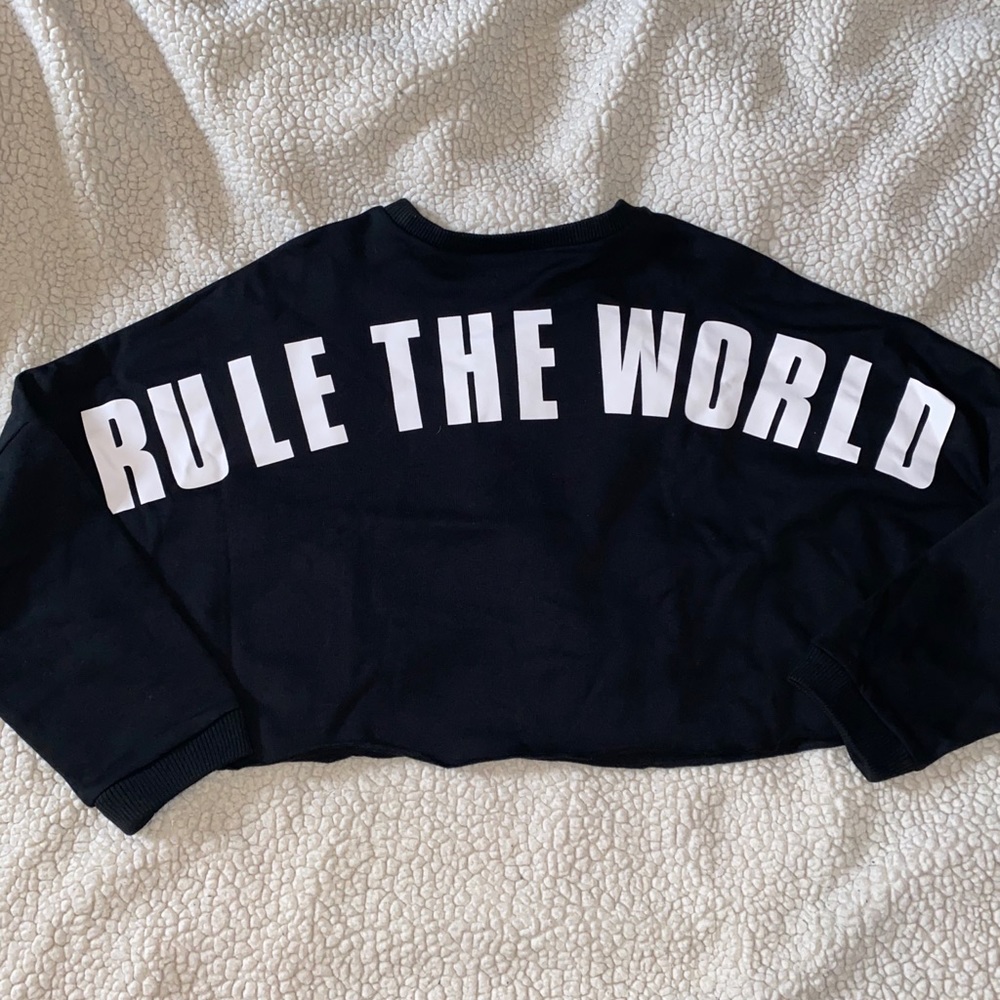 NY&Co “Rule The World” Crop Sweater